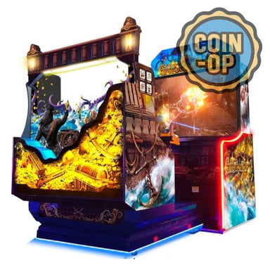 Bandai Namco GoldStorm Pirates Arcade Machine Coin-Op Badge Full View