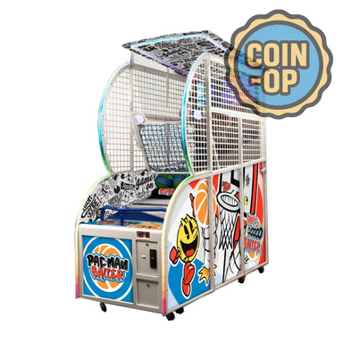 Bandai Namco Pac-Man Baller Basketball Arcade Game Coin-Op Badge Full View