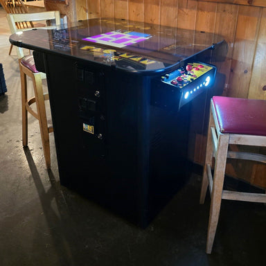Bandai Namco Pac-Man Pixel Bash High-Top Bistro Table Coin-Op Side View