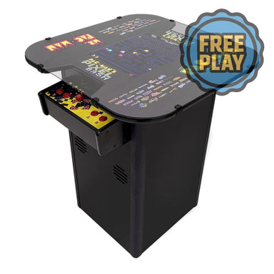 Bandai Namco Pac-Man Pixel Bash High-Top Bistro Table Free Play Badge Full View