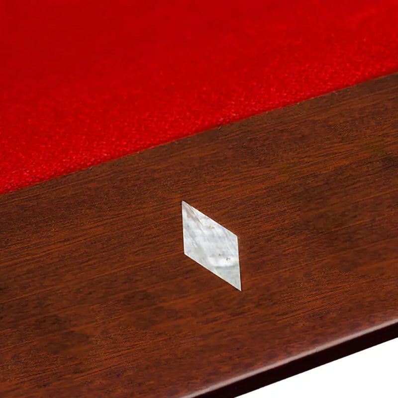 Hathaway Augusta 8-ft Pool Table Mahogany with Red Pelt Free Play Close Up