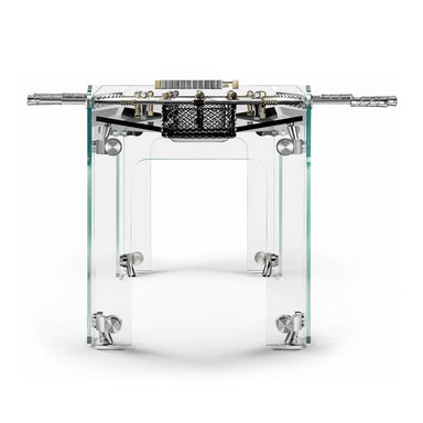 Teckell Cristallino Gold 24K Foosball Table Front ViewCristallino Gold 24k Limited Edition Foosball Front View