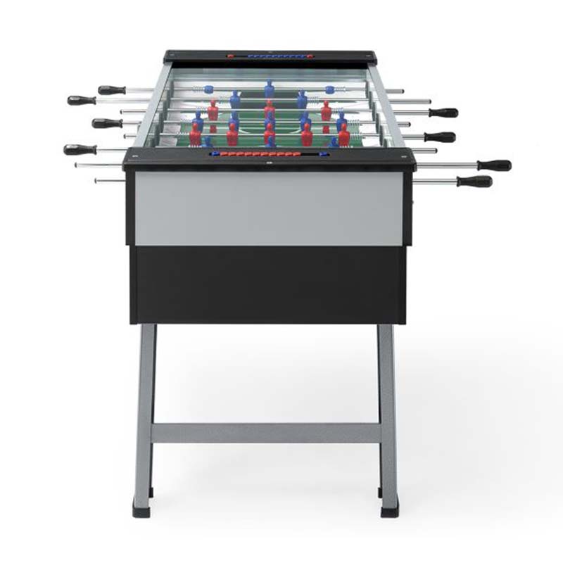 FAS Pendezza San Siro Gray Black Foosball Table Front View Image
