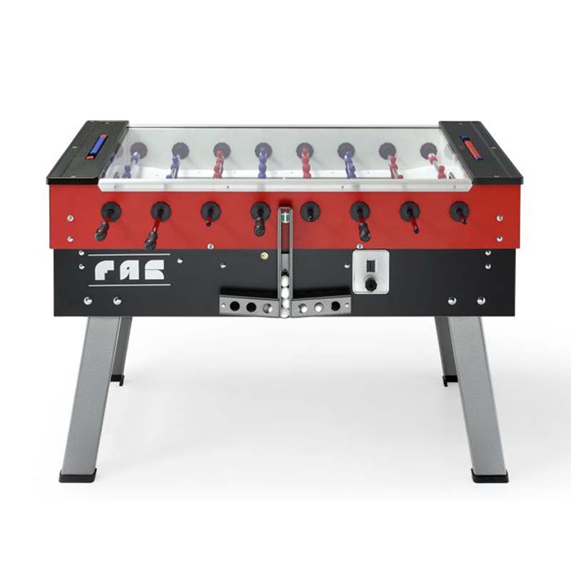 FAS Pendezza San Siro Red Black Foosball Table Side View Image