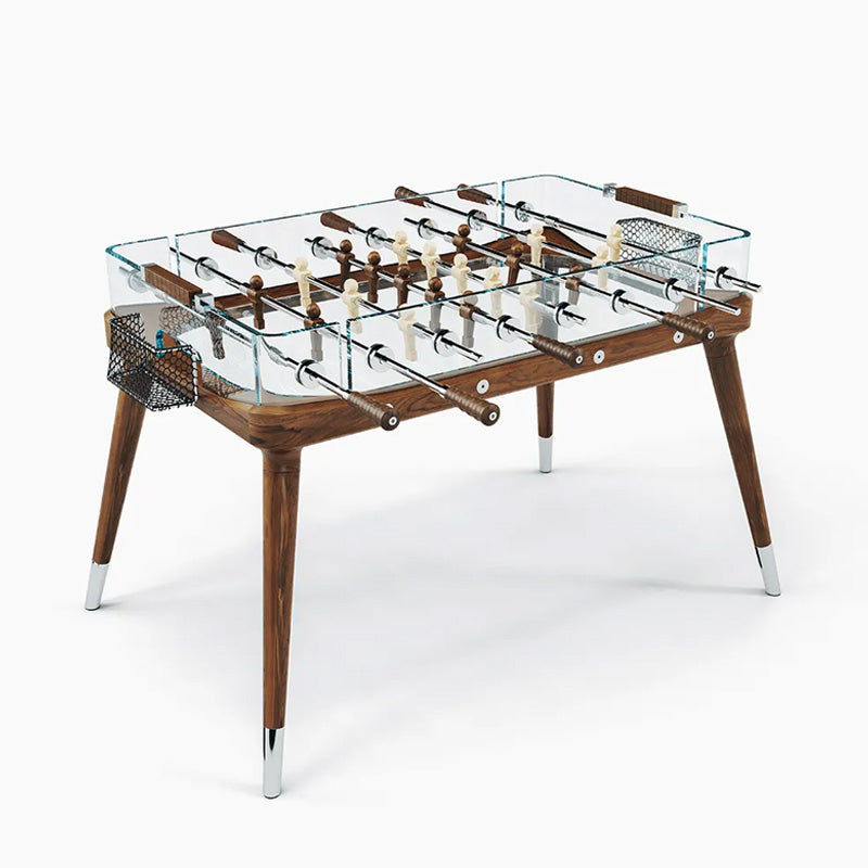 Teckel 90 Degree Minuto Walnut Foosball Overhead View