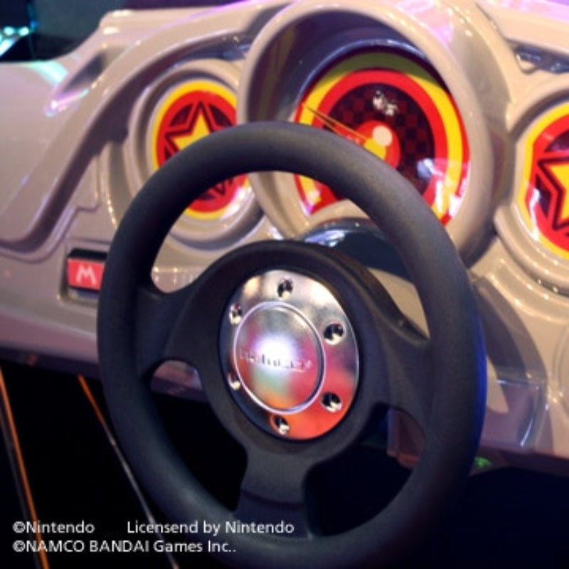 Bandai Namco Mario Kart Arcade GP DX Steering Wheel Close Up Image