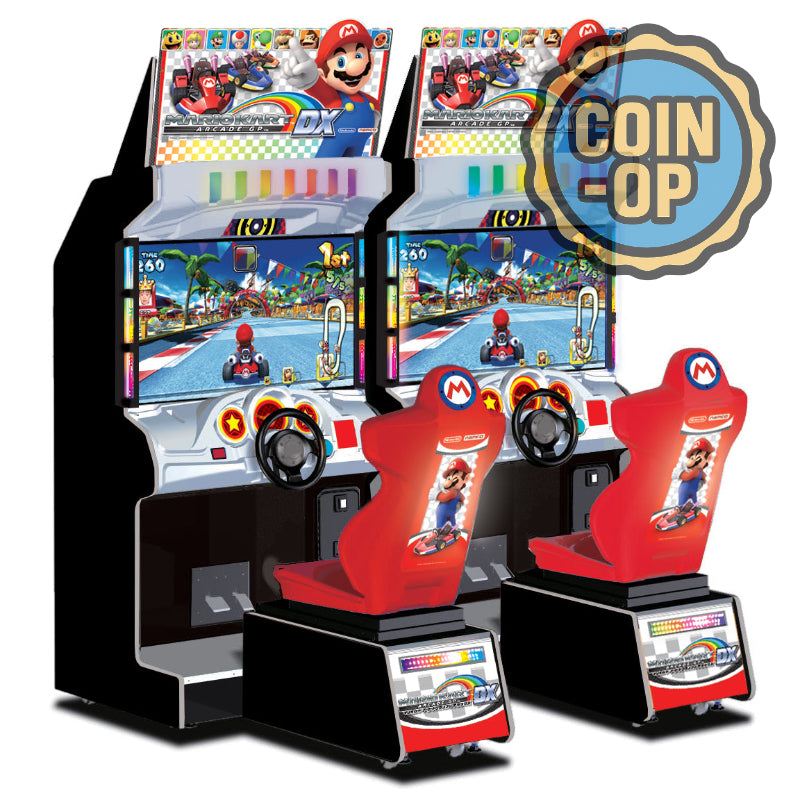 Bandai Namco Mario Kart Arcade GP DX Twin Coin-Op Badge Full View 