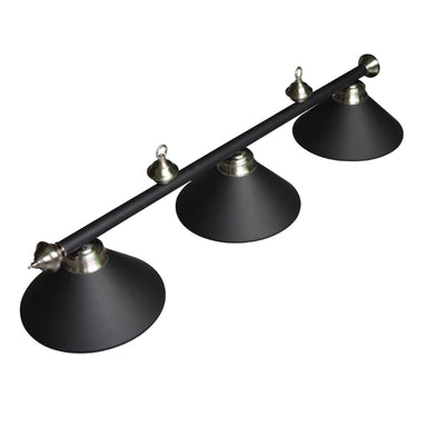 Hathaway 3-Shade Billiard Light Full View Image Black