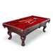 Hathaway Augusta 8-ft Pool Table Mahogany with Red Pelt Free Play Full View