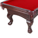 Hathaway Augusta 8-ft Pool Table Mahogany with Red Pelt Free Play Legs View