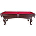 Hathaway Augusta 8-ft Pool Table Mahogany with Red Pelt Free Play Side View