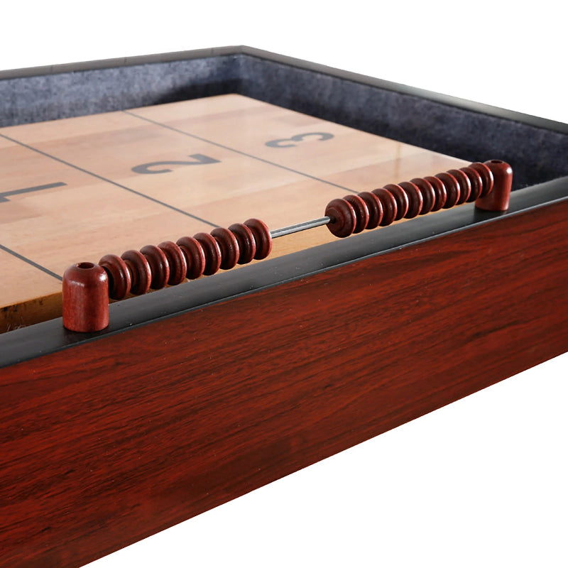 Hathaway Challenger Shuffleboard Table Dark Cherry Finish Free Play Abacus 9' 12'
