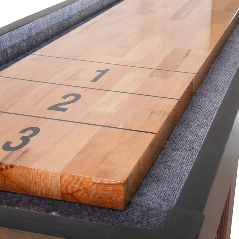 Hathaway Challenger Shuffleboard Table Free Play Playfield Close Up 9' 12' 14'
