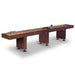 Hathaway Challenger Shuffleboard Table Walnut Finish Free Play Full View 14'