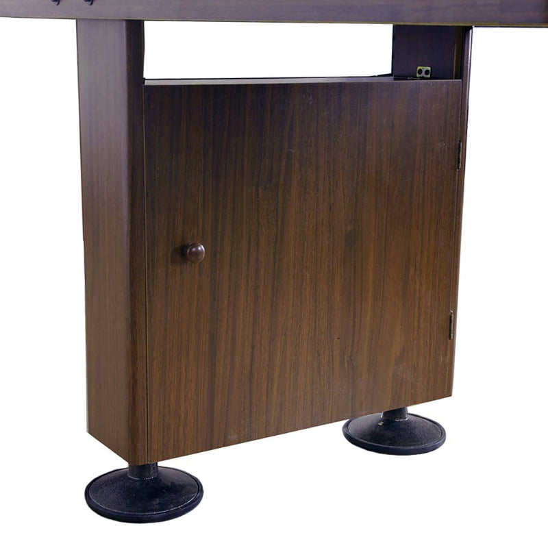 Hathaway Challenger Shuffleboard Table Walnut Finish Free Play Storage Drawer 9' 12' 14'