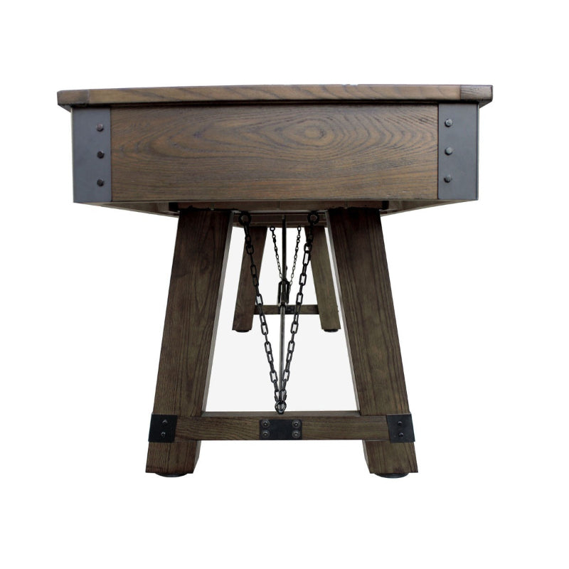 Hathaway Cheyenne 12-ft Shuffleboard Table Free Play Low View