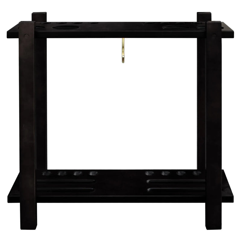 Hathaway Classic 28-in Floor Billiard Cue Rack Full View Black 2