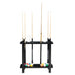 Hathaway Classic 28-in Floor Billiard Cue Rack Full View Black