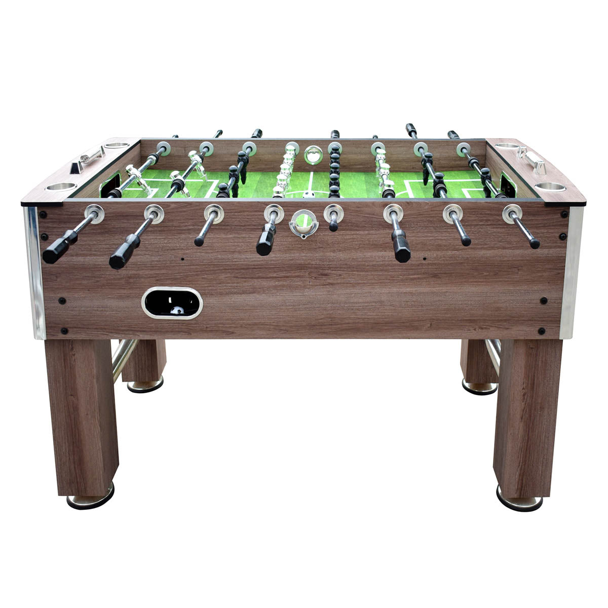 Hathaway Driftwood 56-in Foosball Table Free Play Side View 1