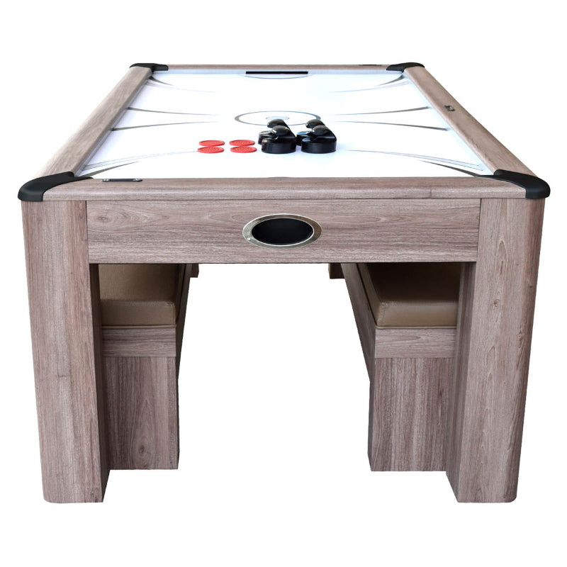 Hathaway Driftwood 7-ft Air Combo Set Hockey Table Free Play Long View