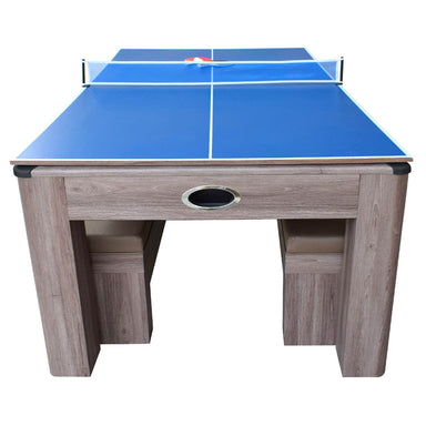 Hathaway Driftwood 7-ft Air Combo Set Hockey Tennis Table Free Play Long View