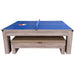Hathaway Driftwood 7-ft Air Combo Set Hockey Tennis Table Free Play Side View