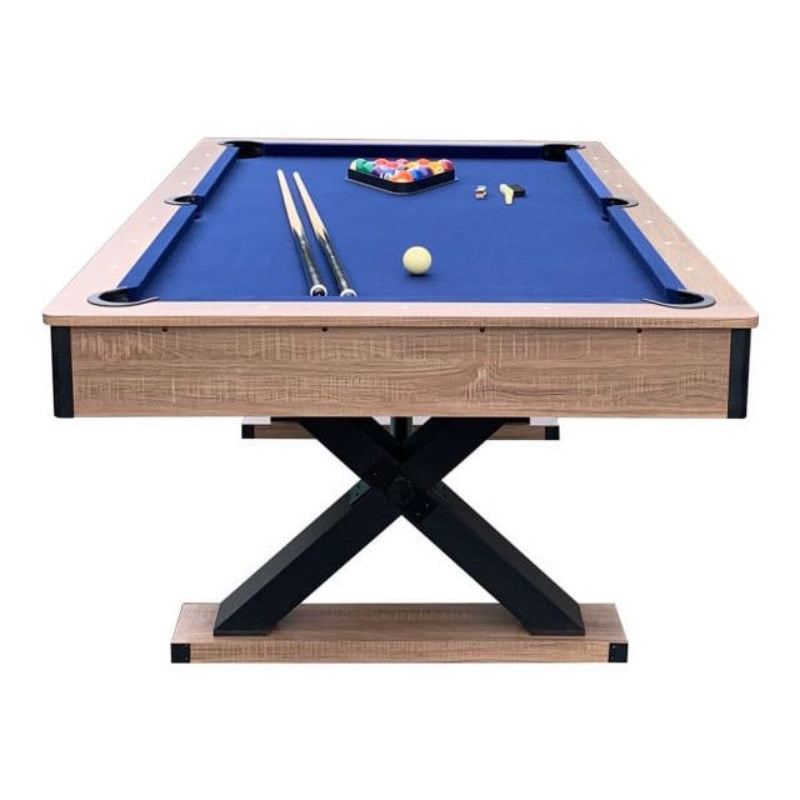 Hathaway Excalibur 7-ft Driftwood Pool Table Free Play Long View