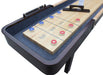 Hathaway Merlot 9-ft Shuffleboard Table Espresso Finish Free Play Close Up 9' 12'