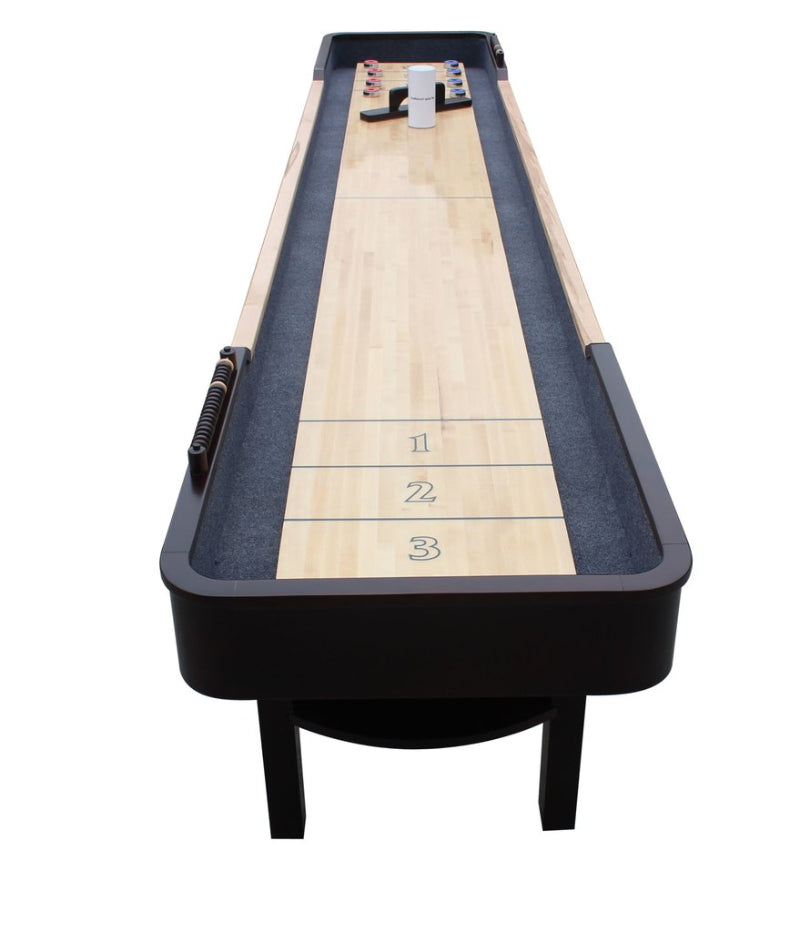 Hathaway Merlot 9-ft Shuffleboard Table Espresso Finish Free Play Long View 9' 12'
