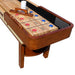 Hathaway Merlot 9-ft Shuffleboard Table Walnut Finish Free Play Close Up 9' 12'