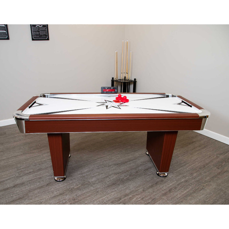 Hathaway Midtown 6-ft Air Hockey Table Free Play Full View 2