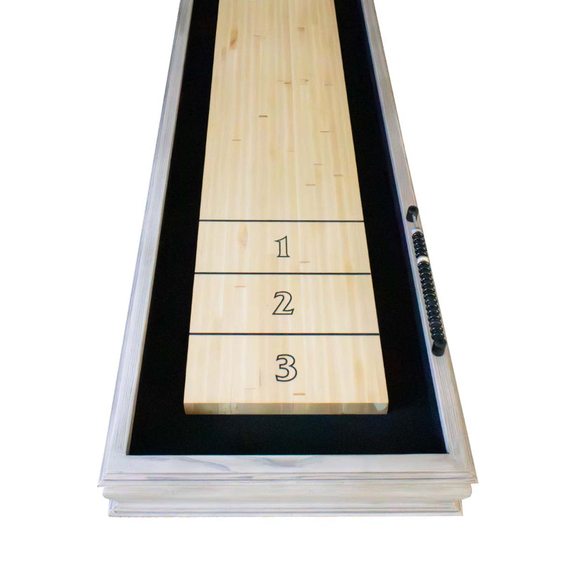 Hathaway Montecito 12-ft Driftwood Finish Shuffleboard Table Free Play Playfield