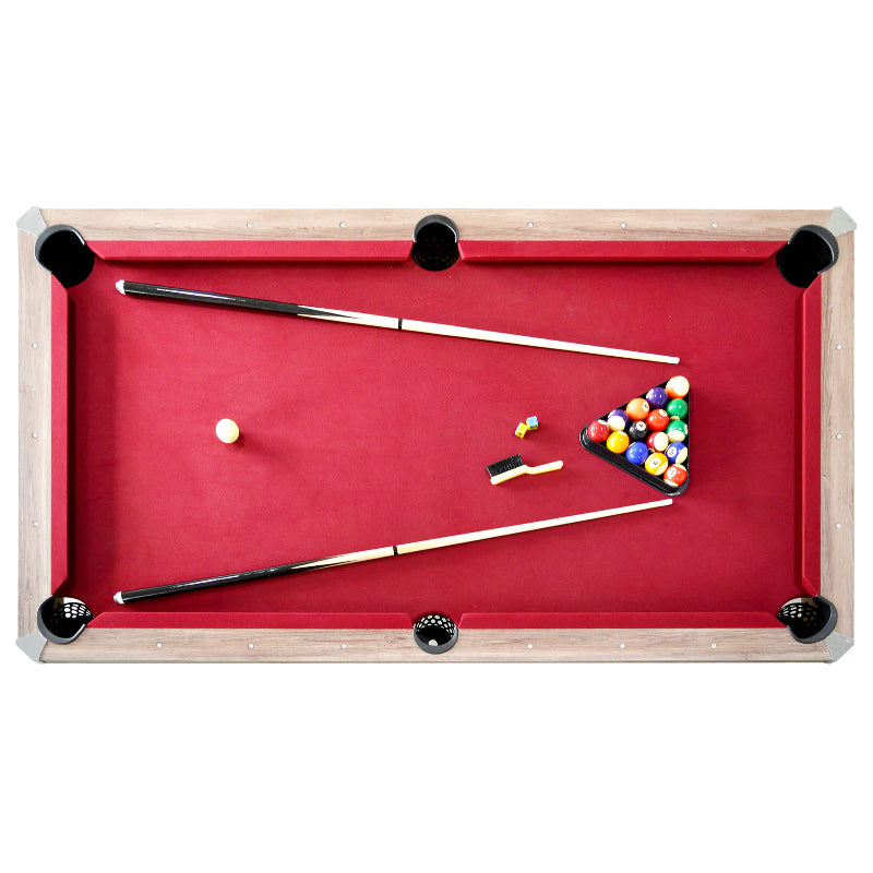 Hathaway Newport 7-ft Pool Table Combo Set Pool Table Free Play Top View