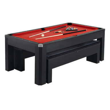 Hathaway Park Avenue 7-ft Combo Set Pool Table Table Free Play Full View 2
