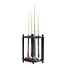 Hathaway Regent 28-in Corner Floor Billiard Cue Rack Full View Image Black 