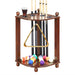 Hathaway Regent 28-in Corner Floor Billiard Cue Rack Full View Image Walnut 