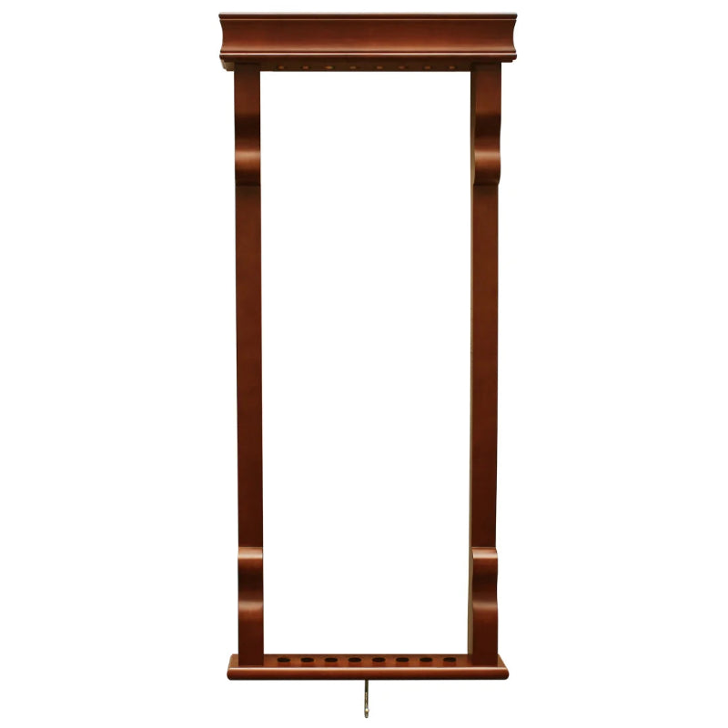Hathaway Vintage Wall Billiard Pool Cue Rack Full View Image Walnut