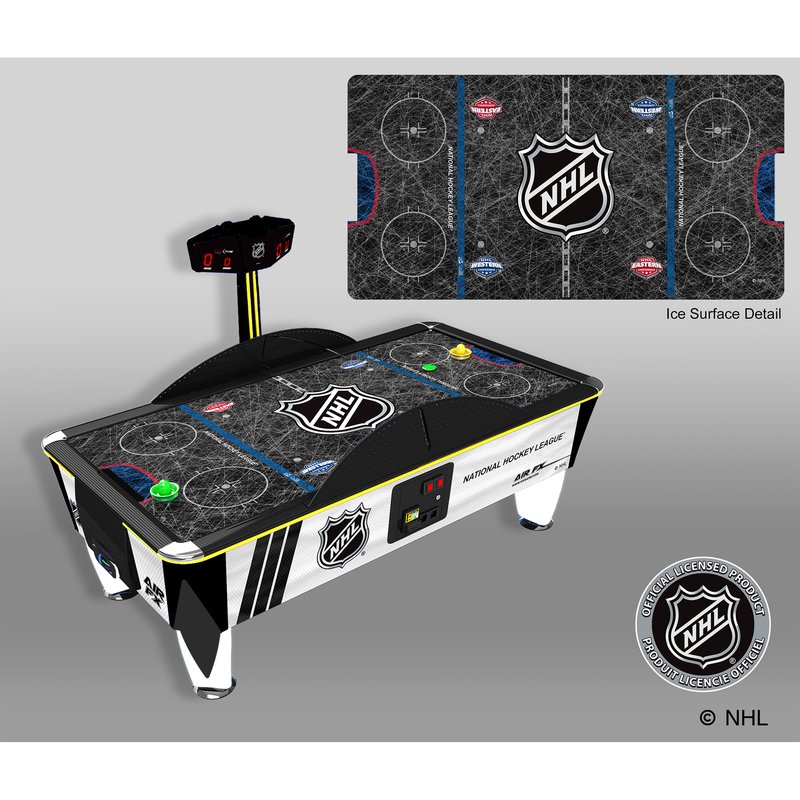 ICE NHL Air FX Air Hockey Table Coin Op Black Skated
