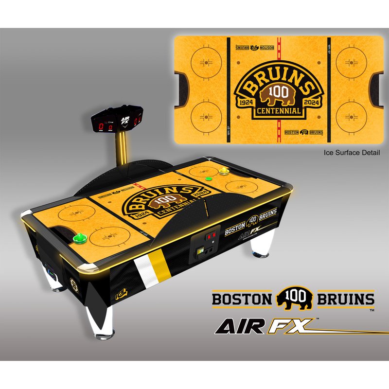 ICE NHL Air FX Air Hockey Table Coin Op Boston Bruins 100th