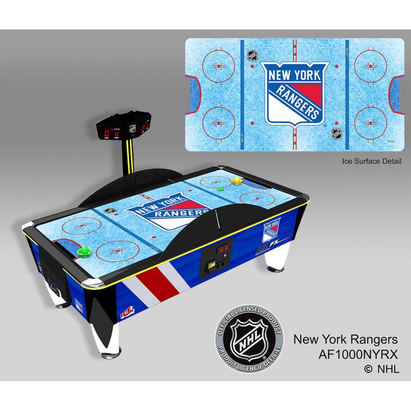 ICE NHL Air FX Air Hockey Table Coin Op New York Rangers