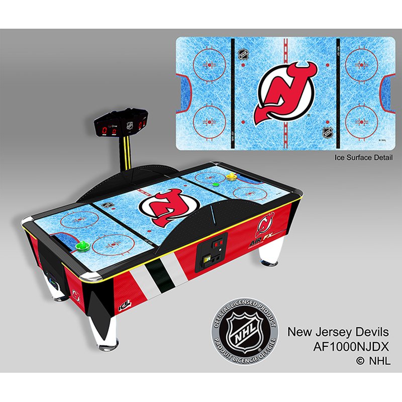 ICE NHL Air FX Air Hockey Table Coin Op New Jersey Devils