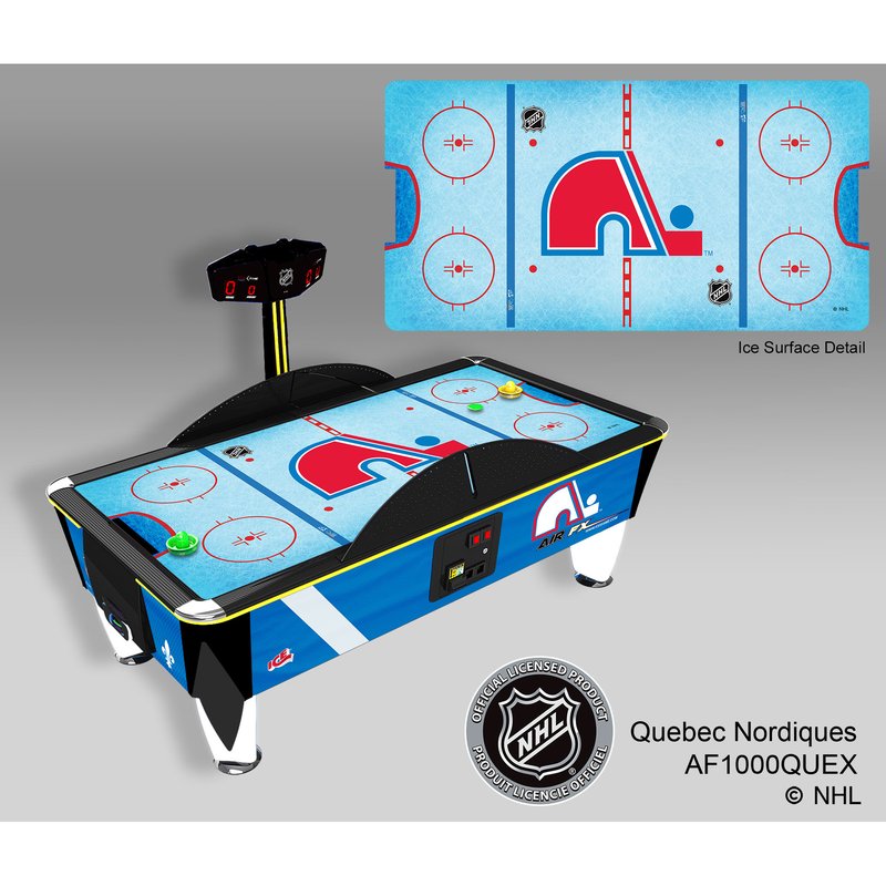 ICE NHL Air FX Air Hockey Table Coin Op Quebec Nordiques