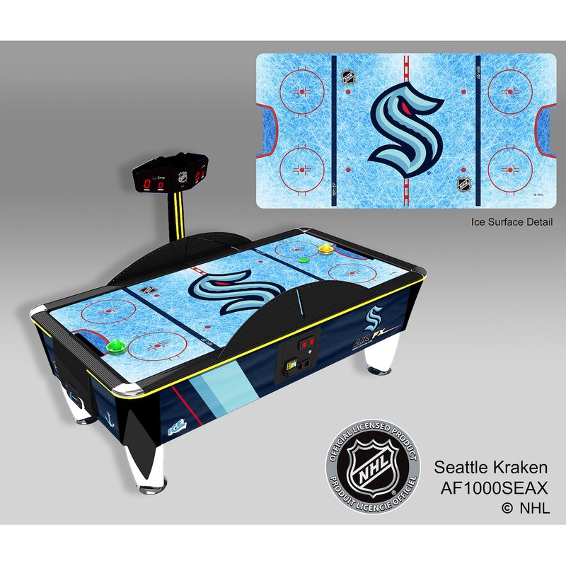 ICE NHL Air FX Air Hockey Table Coin Op Seattle Kraken