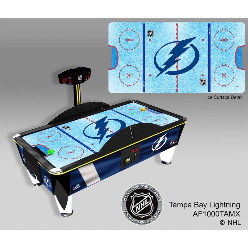 ICE NHL Air FX Air Hockey Table Coin Op Tampa Bay Lightning