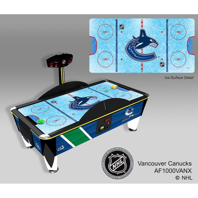ICE NHL Air FX Air Hockey Table Coin Op Vancouver Canucks