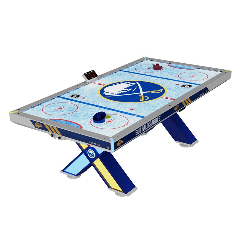 ICE NHL Air FX Pro Air Hockey Table Free Play Buffalo Sabers