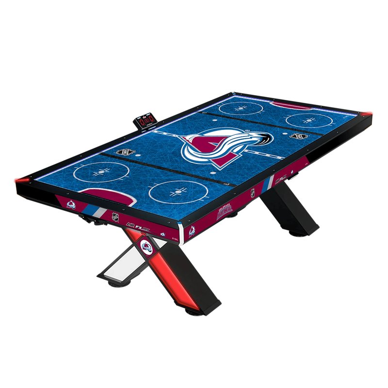 ICE NHL Air FX Pro Air Hockey Table Free Play Colorado Avalanche