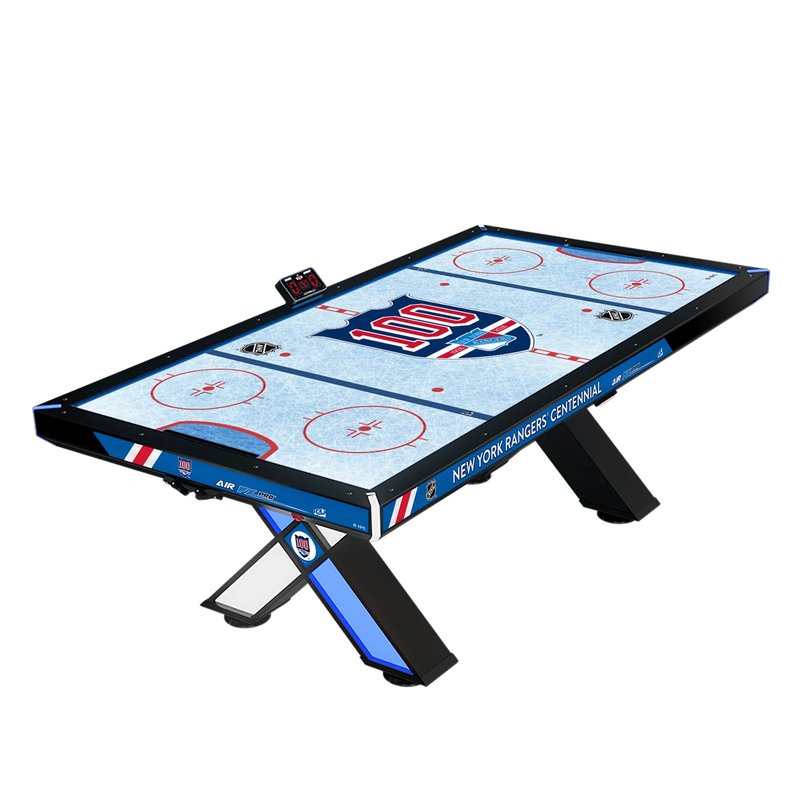 ICE NHL Air FX Pro Air Hockey Table Free Play New York Rangers Centennial