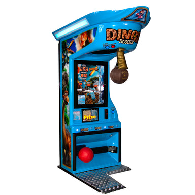 Kalkomat Boxer Comboprize DinoX Boxing Arcade Machine Full View Blue Image