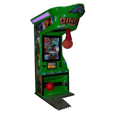 Kalkomat Boxer Comboprize DinoX Boxing Arcade Machine Full View Green Image